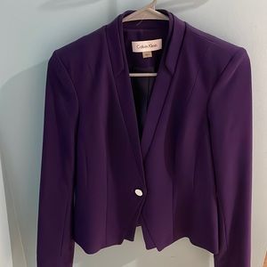 Purple Calvin Klein blazer